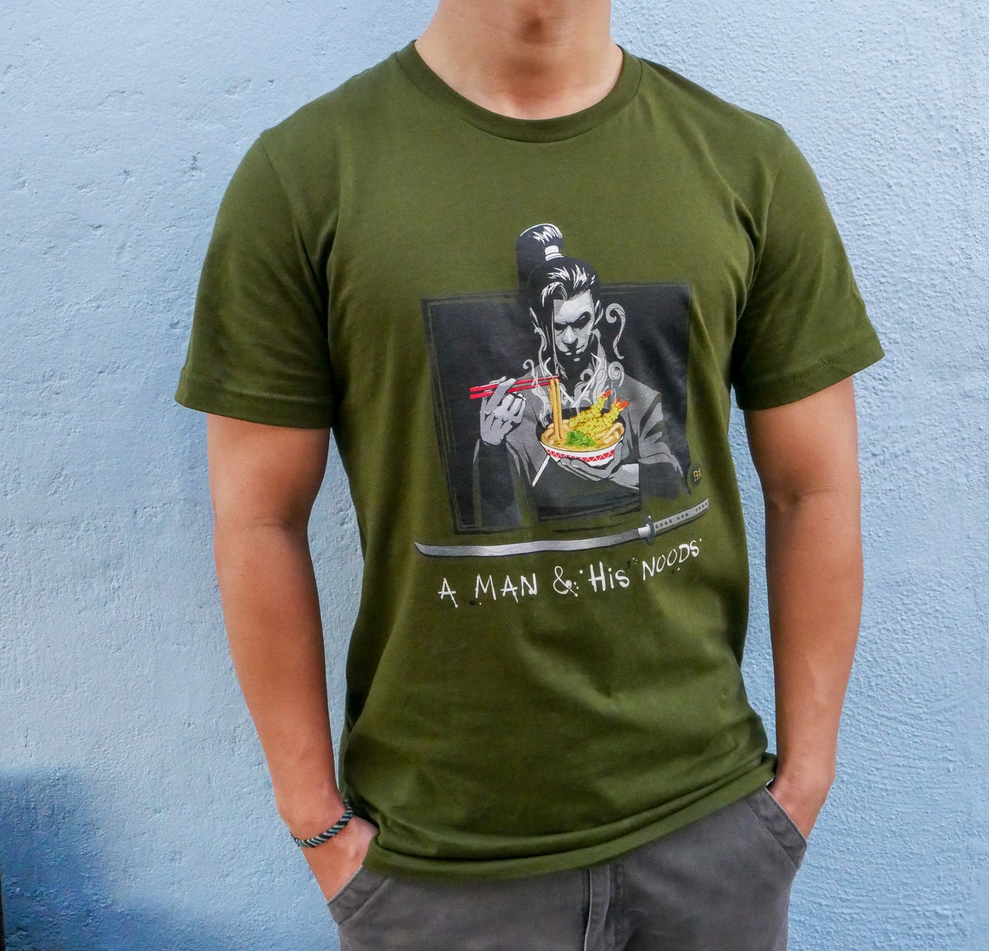 Samurai with Noodles | T-Shirt